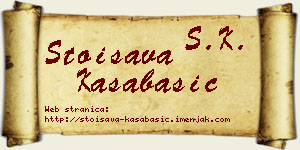 Stoisava Kasabašić vizit kartica